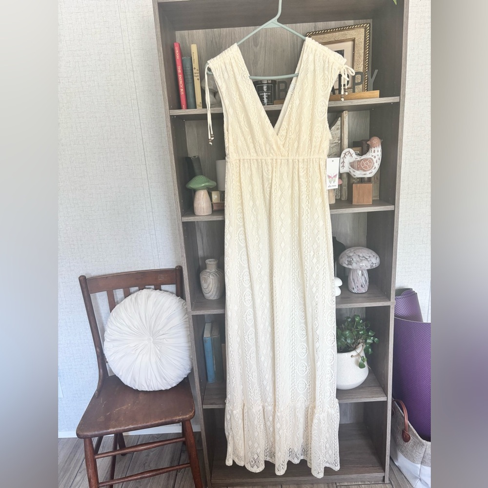 Ella Moss Cream Lace Dress